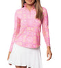 IBKUL Mock Long Sleeve Colette Pink