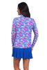IBKUL Mock Long Sleeve Allana Candy Pink