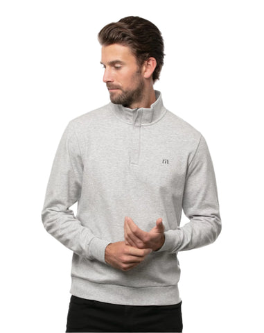 Travis Mathew Pullover 1/4 Zip Cloud Grey