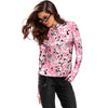Jamie Sadock Polo Long Sleeve Solar Dreamscape Flamingo