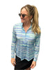 Jamie Sadock Polo Long Sleeve Solar Chopstix Indigo