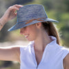 Evoke Hat Ladies Caroline Fedora Mixed Blue