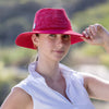 Evoke Hat Ladies Aston Fedora Red