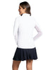 IBKUL Mock Long Sleeve White