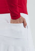IBKUL Flounce Skort White