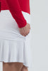 IBKUL Flounce Skort White