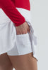 IBKUL Flounce Skort White