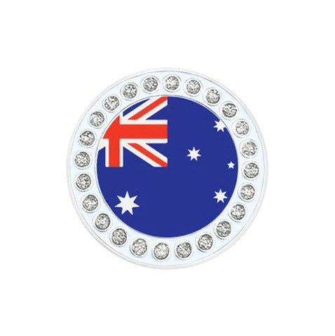 Navika Glitzy Hat Clip/Marker Australia Flag
