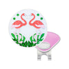 Navika Glitzy Hat Clip/Marker Dancing Flamingos