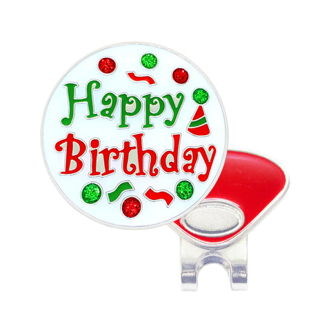 Navika Glitzy Hat Clip/Marker Happy Birthday