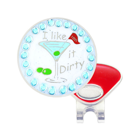 Navika Glitzy Hat Clip/Marker Dirty Martini