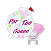 Navika Glitzy Hat Clip/Marker Par Tee Queen