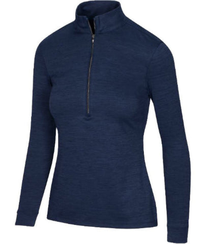 Greg Norman 1/2 Zip Mock Utility Navy Heather