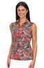 Corsican Polo S/less Leaves Orange GZ