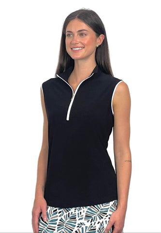Corsican Polo S/less Black GZNB SL