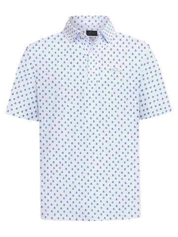 Greg Norman Mens Polo Paradise White