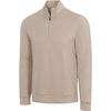 Greg Norman Lined Weatherknit 1/4 Zip Pullover Oatmeal