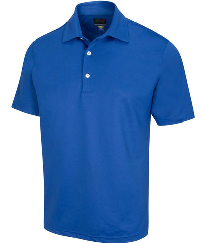 Blue polo shirt on a white background