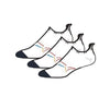 Greg Norman Mens Socks No Show White (3 Pack)