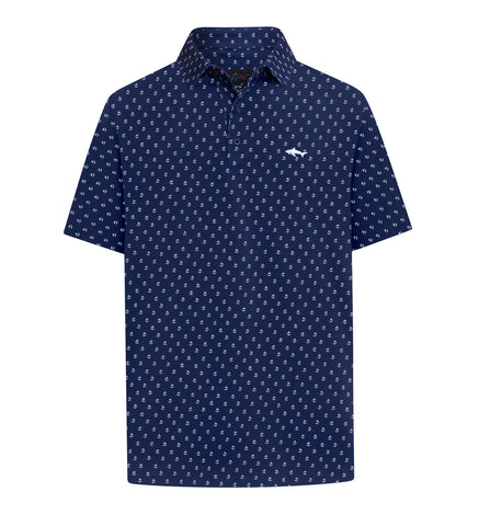 Greg Norman Mens Polo Paradise Navy