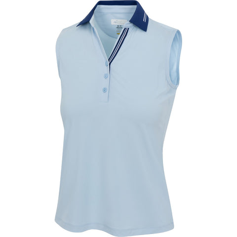 Greg Norman Polo S/less Rally Tipped Blue Haze