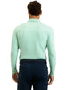 Man wearing a light green long-sleeve shirt 