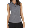 IBKUL Polo S/less Mini Check Black