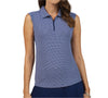 IBKUL Polo S/less Mini Check Navy
