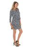 IBKUL Dress 3/4 Sleeve Drawstring Karen