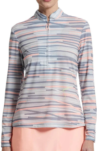 Jamie Sadock Polo Long Sleeve Solar Chopstix Shell