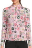 Jamie Sadock Polo Long Sleeve Solar Hearts Pink