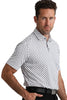 Man wearing a White shirt against a white background