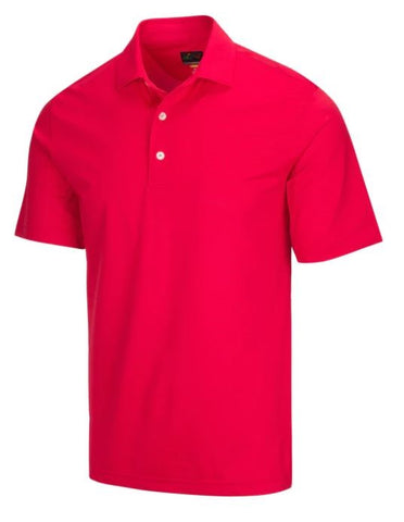 Greg Norman Mens Polo Freedom British Red