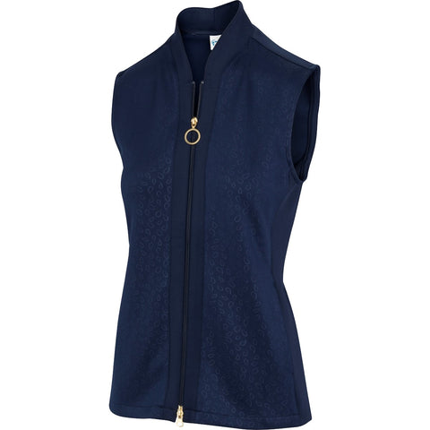 Greg Norman Ladies Vest Teardrop Navy (Only XL left)