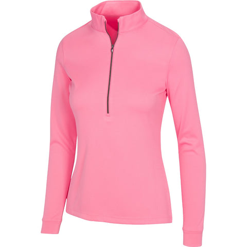 Greg Norman 1/2 Zip Mock Fairway Peony (Only M left)