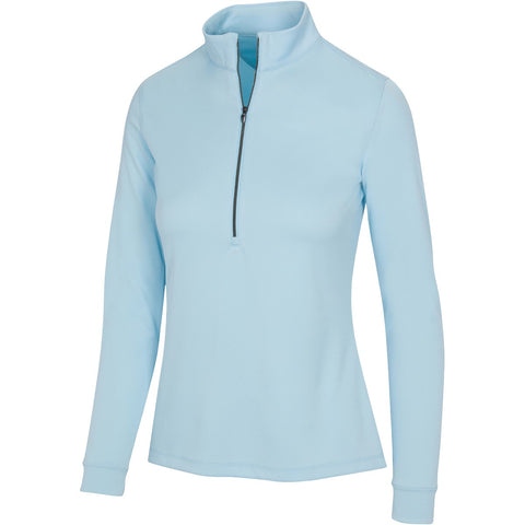 Greg Norman 1/2 Zip Mock Fairway Misty Blue (Only M left)