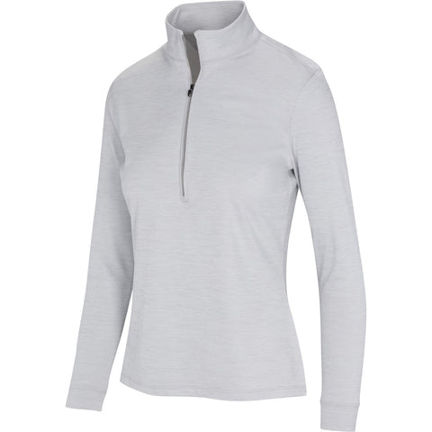 Greg Norman 1/2 Zip Mock Utility Shark Grey Heather