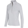 Greg Norman 1/2 Zip Mock Utility Shark Grey Heather