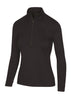 Greg Norman 1/2 Zip Mock Utility Black Heather