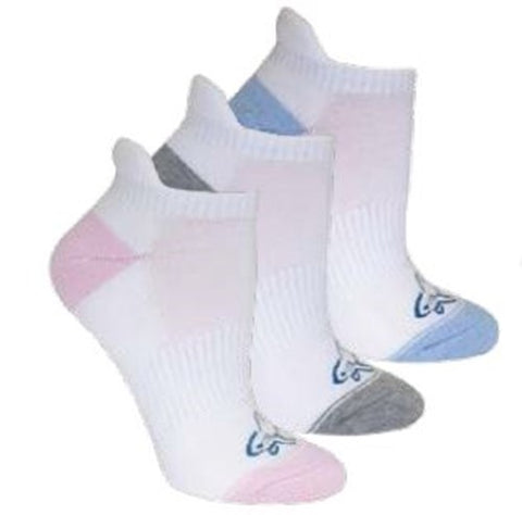 Greg Norman Socks No Show White (3 Pack)