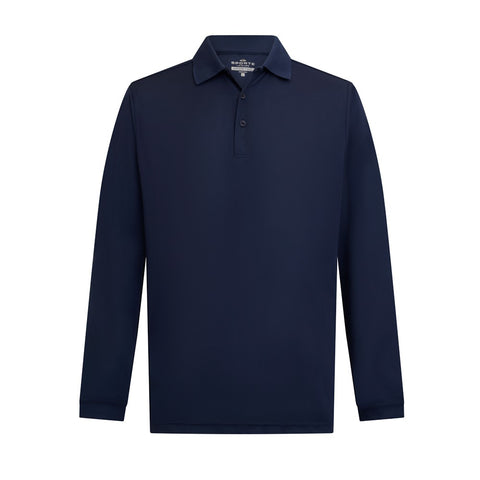 Sporte Leisure Mens Long Sleeve Polo Aero Navy