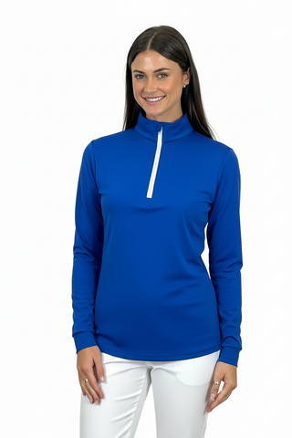 Corsican Polo Long Sleeve Royal Blue