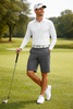 Sporte Leisure Mens Long Sleeve Polo Aero White