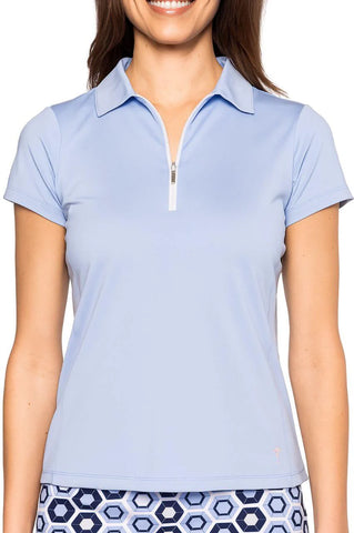 Golftini Polo Seersucker Blue