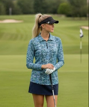 Corsican Polo Long Sleeve Seascape GHZ