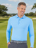 IBKUL Mens Polo Long Sleeve Peri (Only XXL left)
