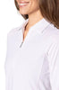 Golftini Long Sleeve Polo Cool Girl White