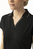 Daily Sports Polo Cap Sleeve Indra Black (Only XS Left)