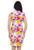 IBKUL Dress S/less Ruffles Matilda Pink (Only S left)