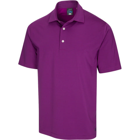 Greg Norman Mens Polo Stretch Triumph Violet